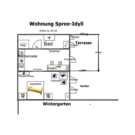 Апартаменты In Spreewald Mit Garten, Terrasse Und Grill Люббенау